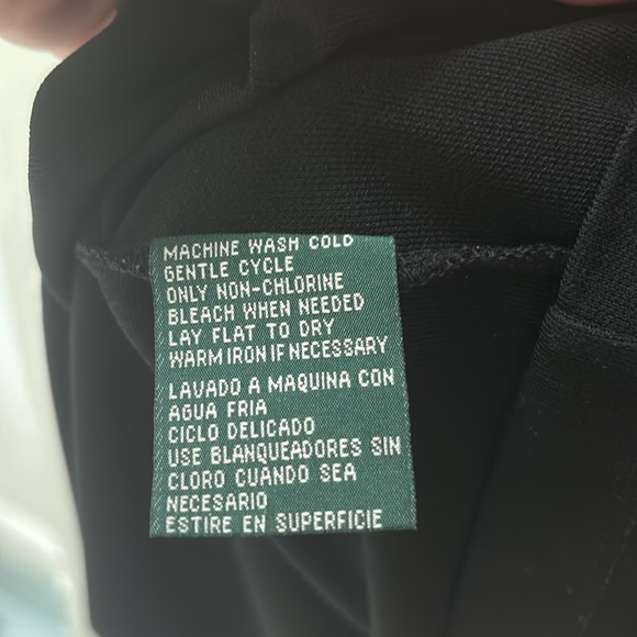 Ralph Lauren black dress, size L. - Picture 4 of 5